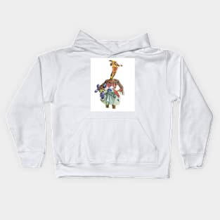 Feeling fab, white background Kids Hoodie